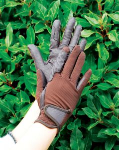 Rhinegold Super Stretch Mesh Back Riding Gloves