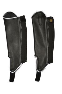 Rhinegold Childrens Synthetic Gaiters/Half Chaps With Reflective Trim