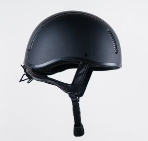 Rhinegold Vented Jockey Skull-With Laced Adjustable Harness- BSI PAS015:2011 / EN1384:2023